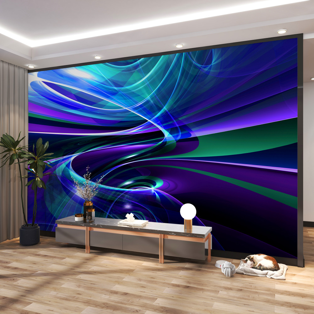 Fototapeta abstrakcyjne wzory zorzy polarnej