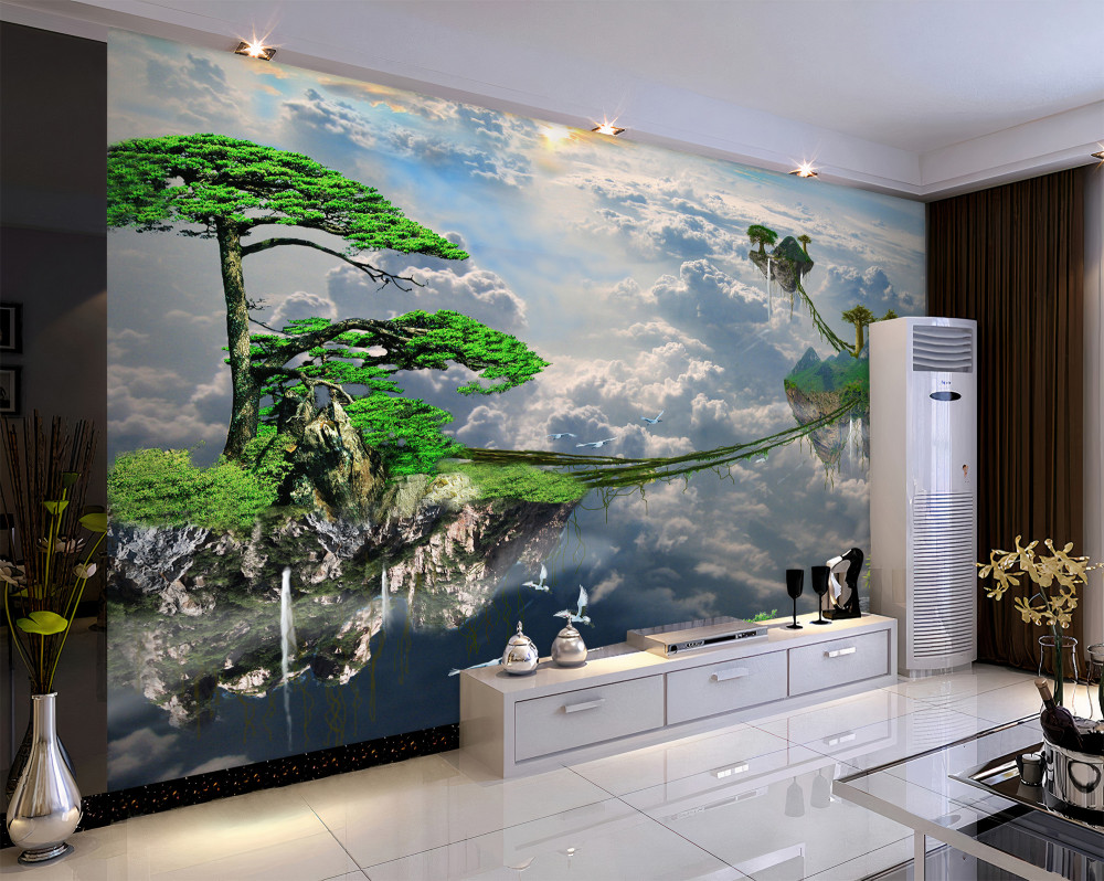 Fototapeta wyspy unoszące się na niebie