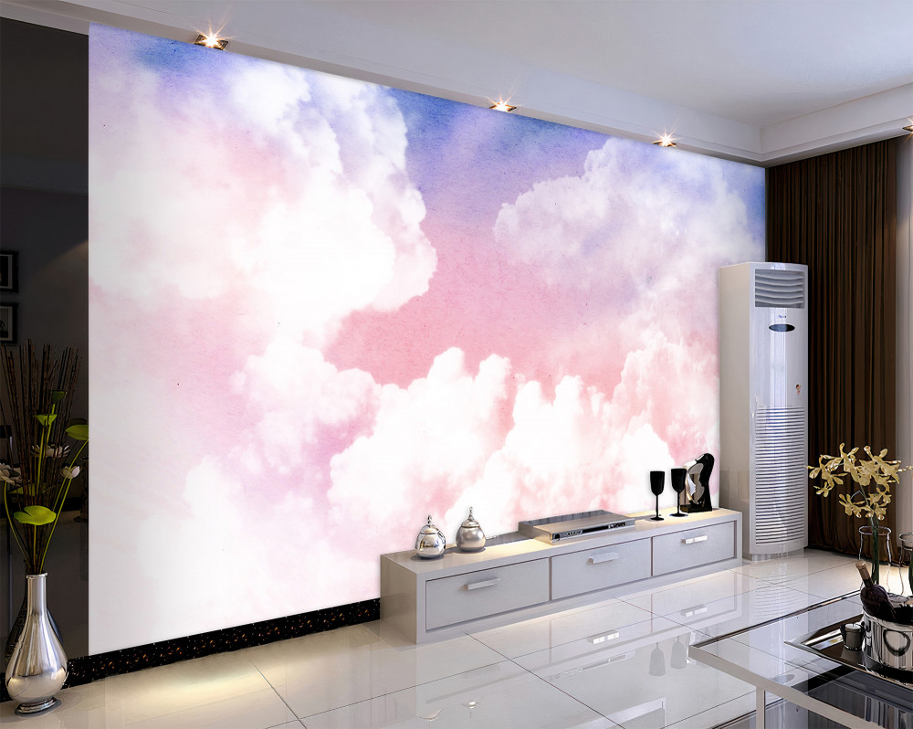 Fototapeta różowe chmury zachodu słońca