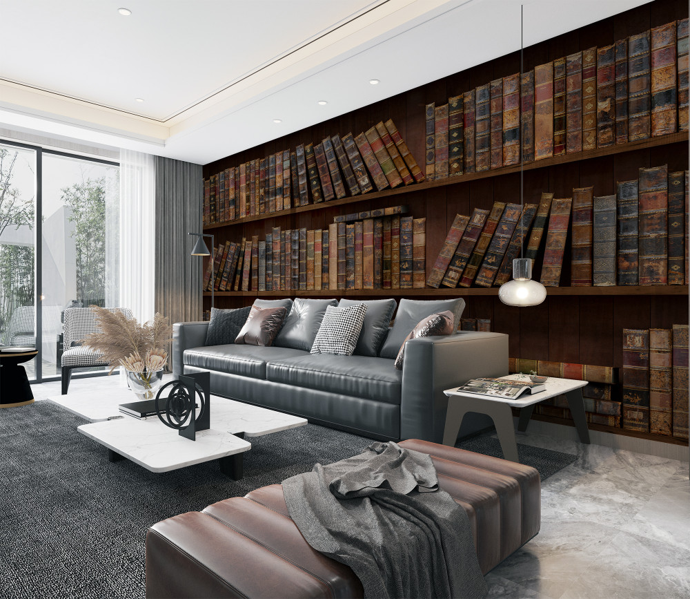 Fototapeta stare książki na półkach