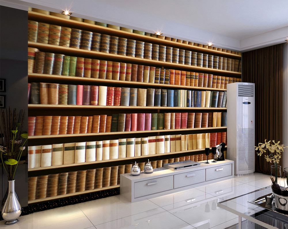 Fototapeta duża ilość książek na półkach