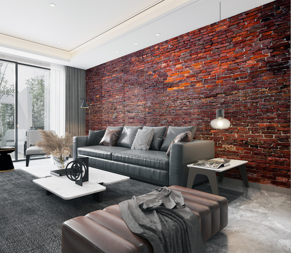 Fototapeta stary mur z czerwonej cegły