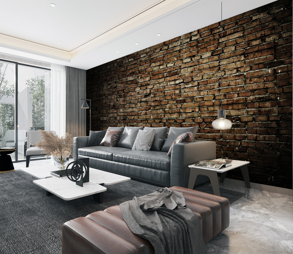 Fototapeta ciemna ceglana ściana