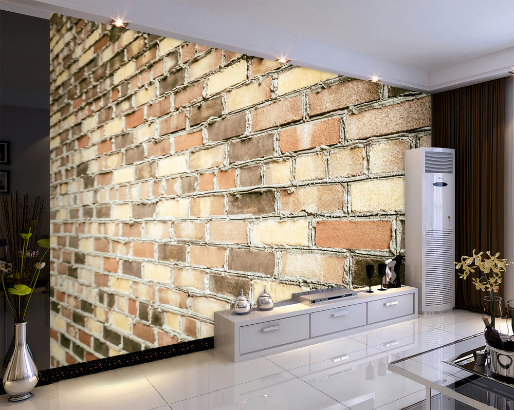 Fototapeta widok z boku na ceglaną ścianę