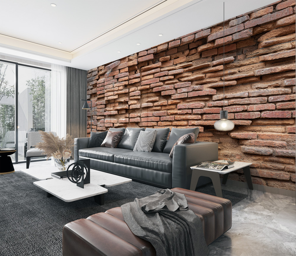 Fototapeta zawalony kamienny mur