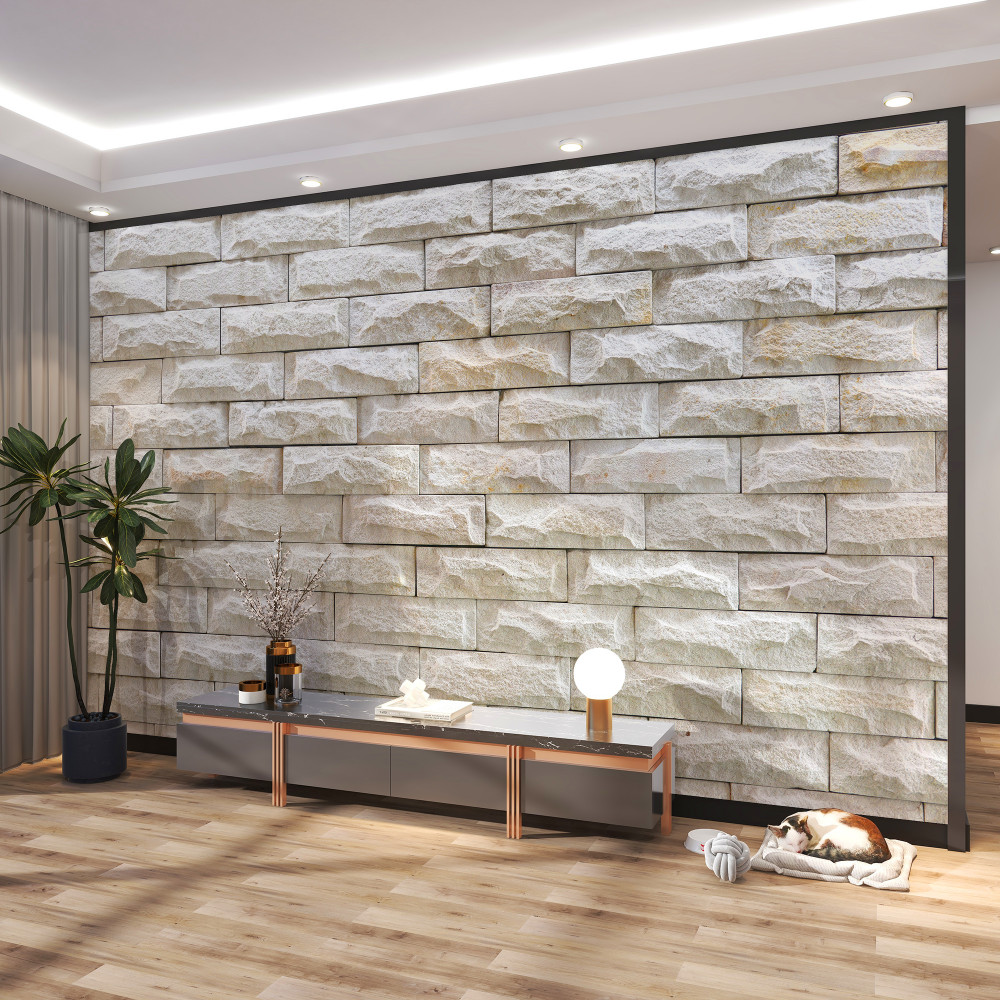 Fototapeta kamienna ściana światła