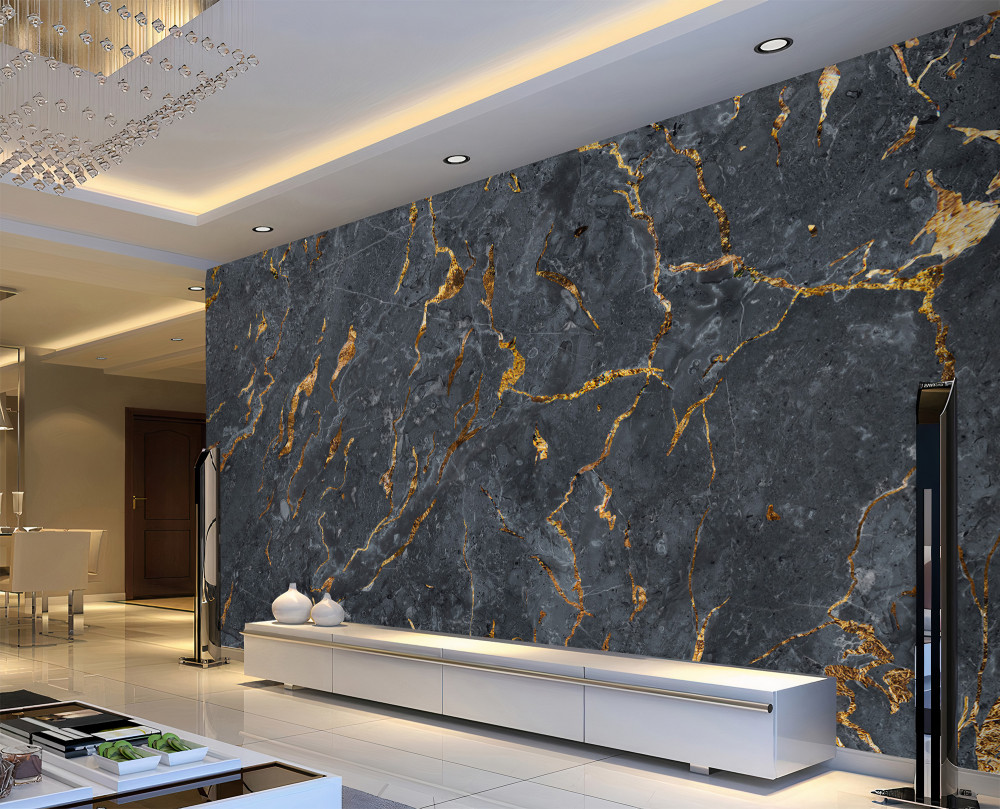 Fototapeta czarne i złote marmurowe tło