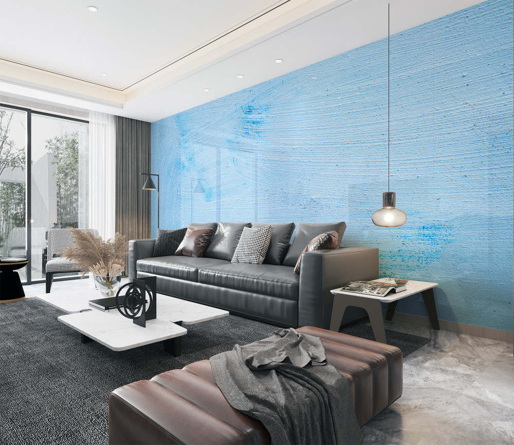 Fototapeta jasnoniebieski tynk