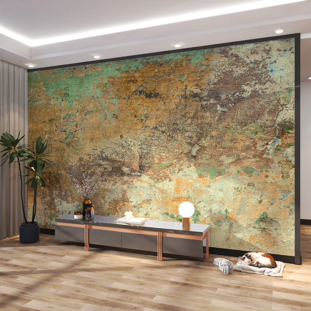 Fototapeta streszczenie zardzewiały mur