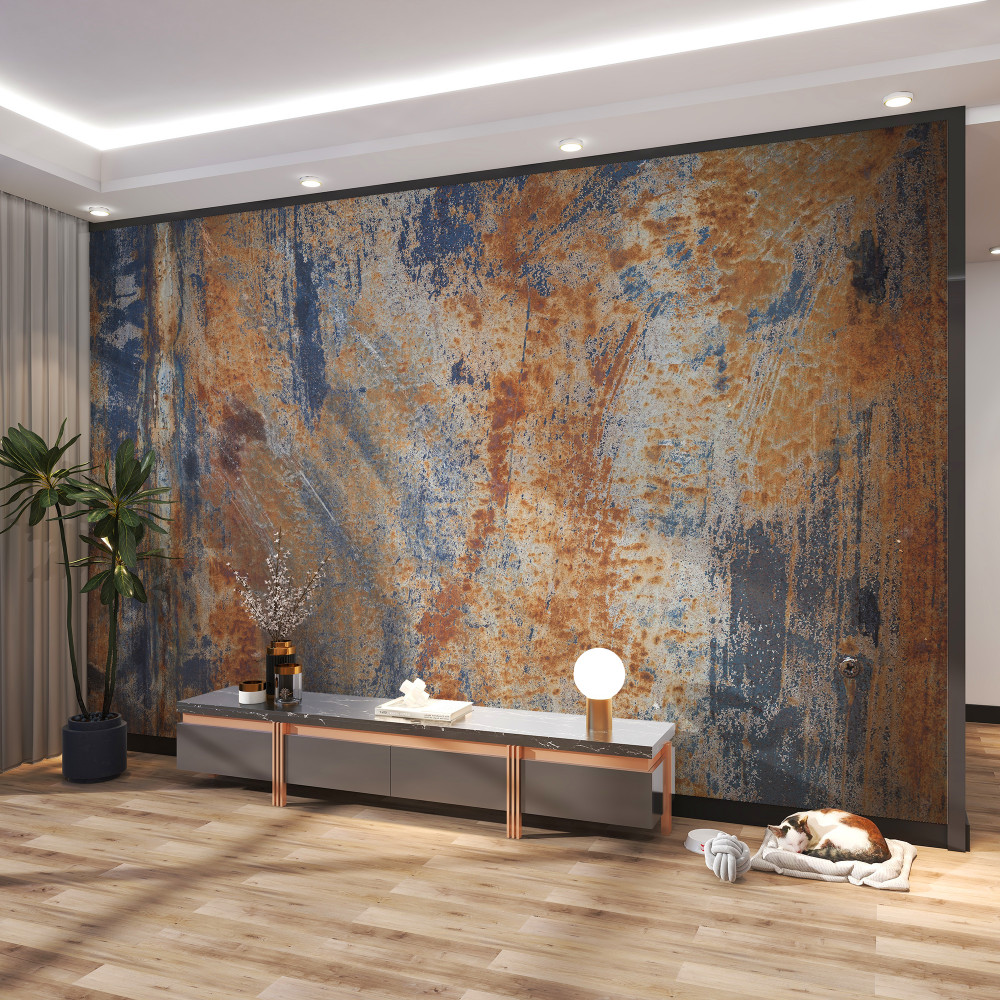 Fototapeta streszczenie zardzewiały mur