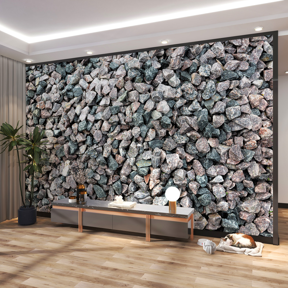 Fototapeta kupa szarych kamieni