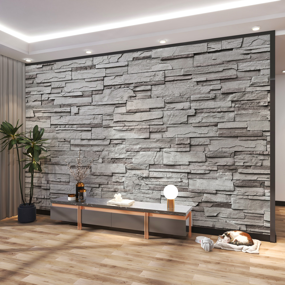 Fototapeta obłożone sztucznym kamieniem