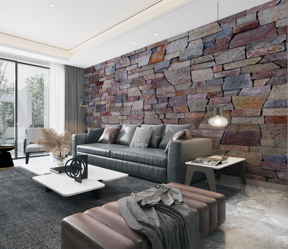 Fototapeta rustykalna tekstura kamiennego muru