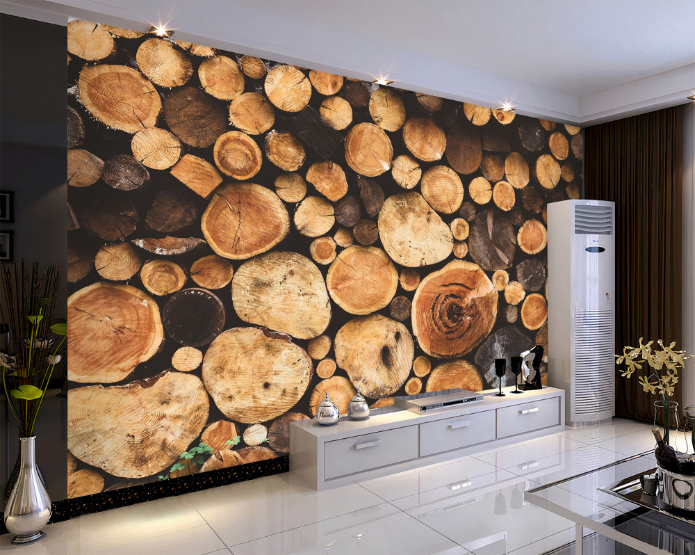 Fototapeta okrągła wycinka drzew