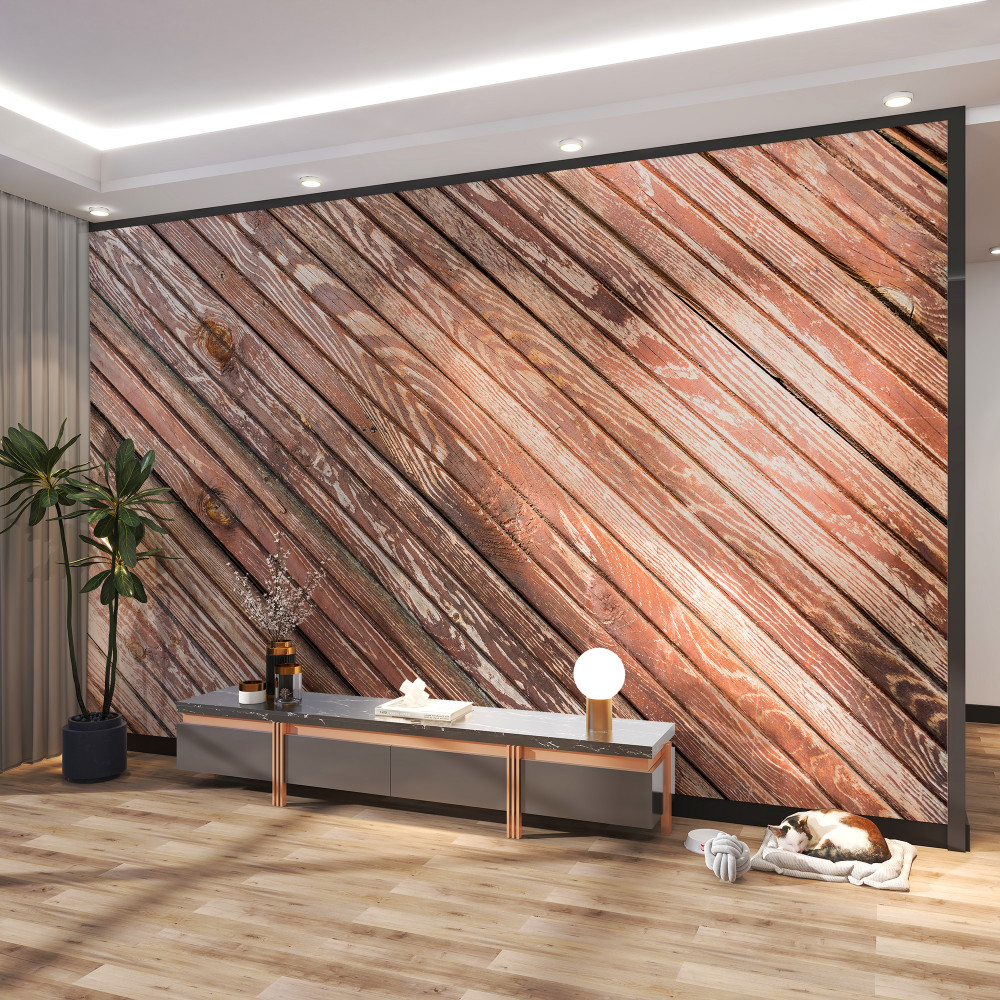 Fototapeta cienkie drewniane belki