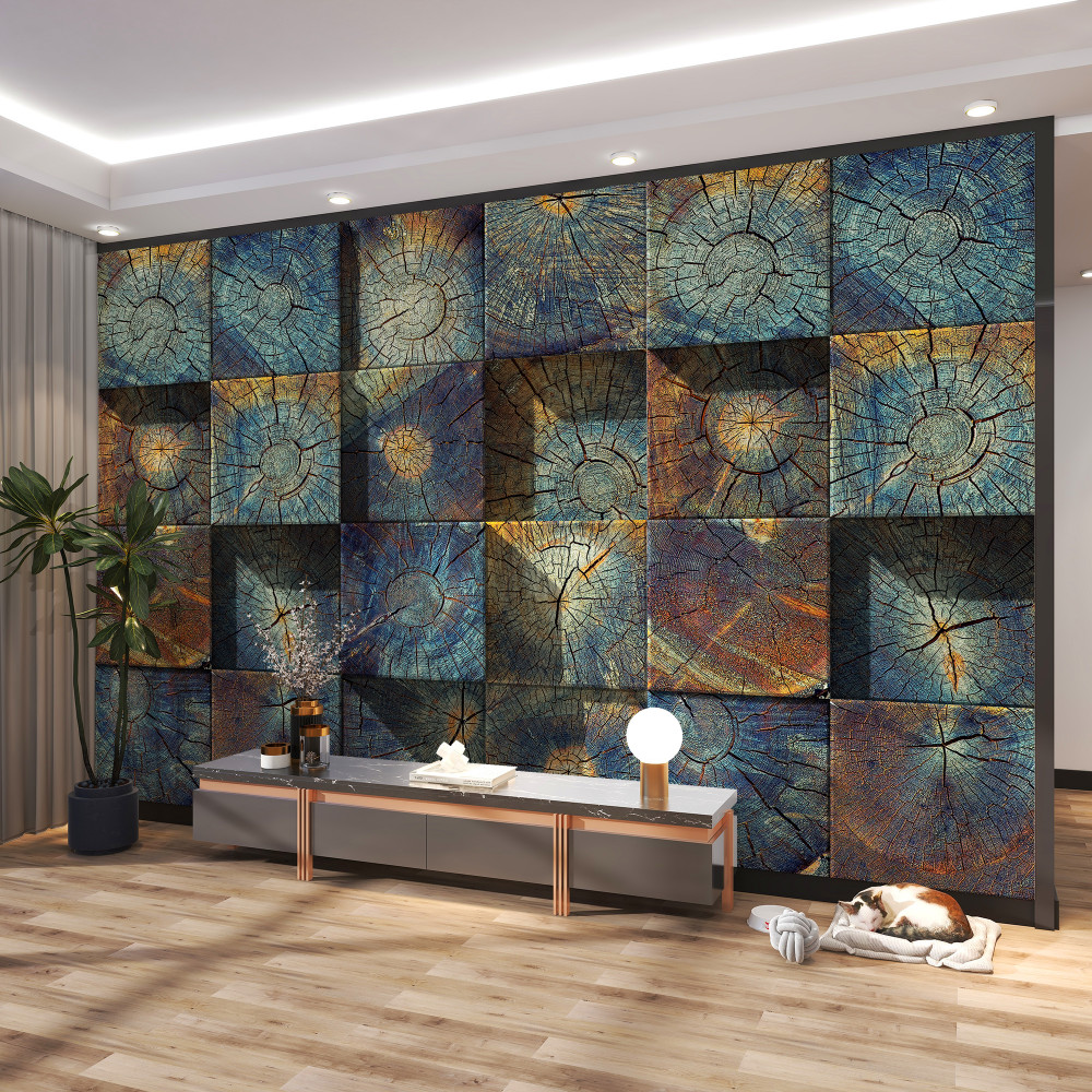 Fototapeta panele z powalonych drzew