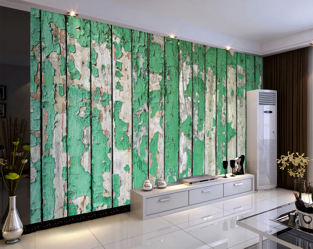 Fototapeta obieranie zielonego płotu