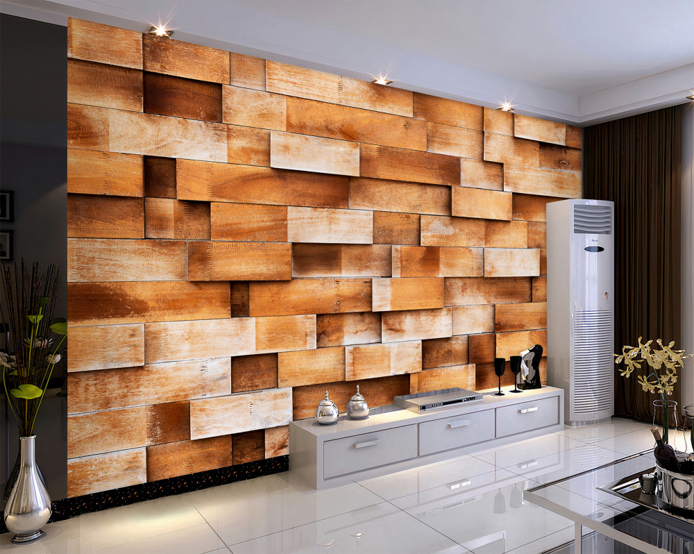 Fototapeta ściana z drewnianych belek