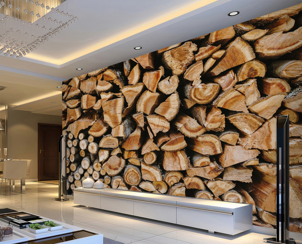 Fototapeta złożone plastry drewna