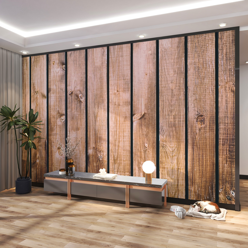 Fototapeta brązowa deska parkietowa