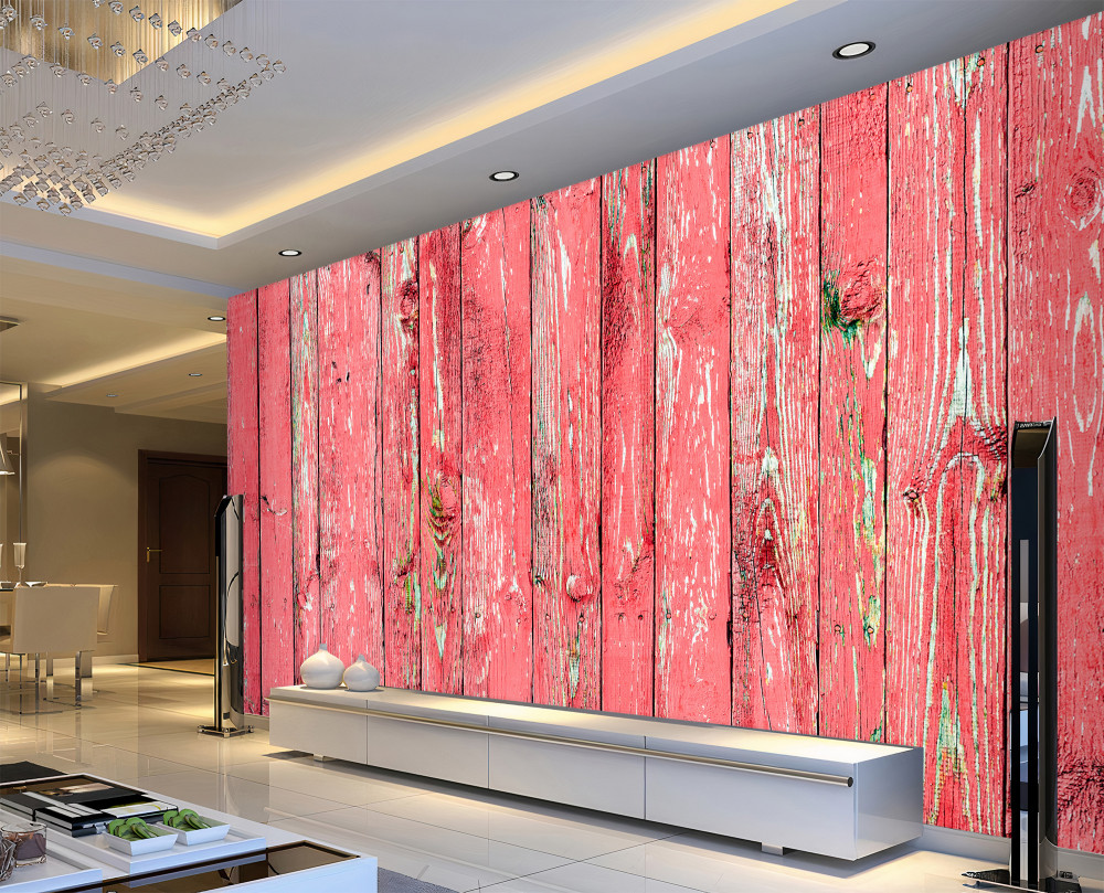 Fototapeta płot pomalowany na różowo