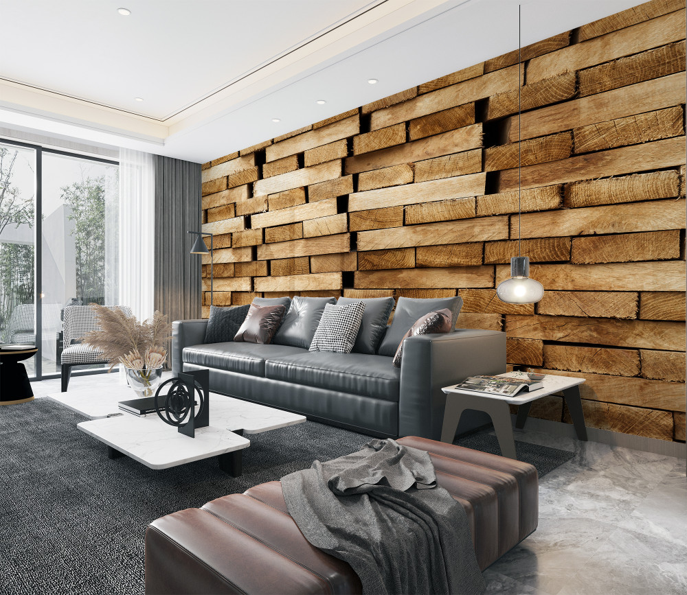 Fototapeta drewniana ściana