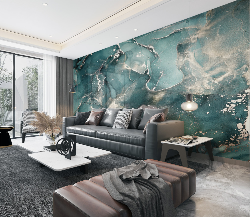 Fototapeta ciemnozielony płyn