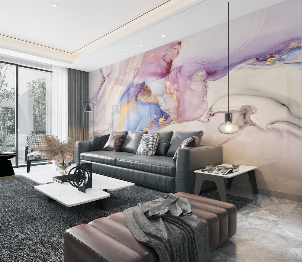 Fototapeta akwarela łóżko marmurowe tło