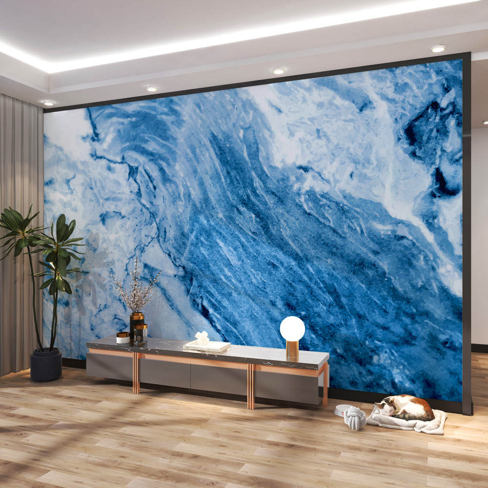 Fototapeta zamarznięte formacje wodne zimą