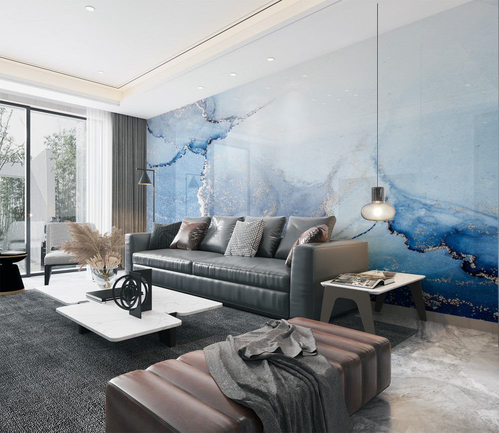 Fototapeta miękkie niebieskie abstrakcyjne tło