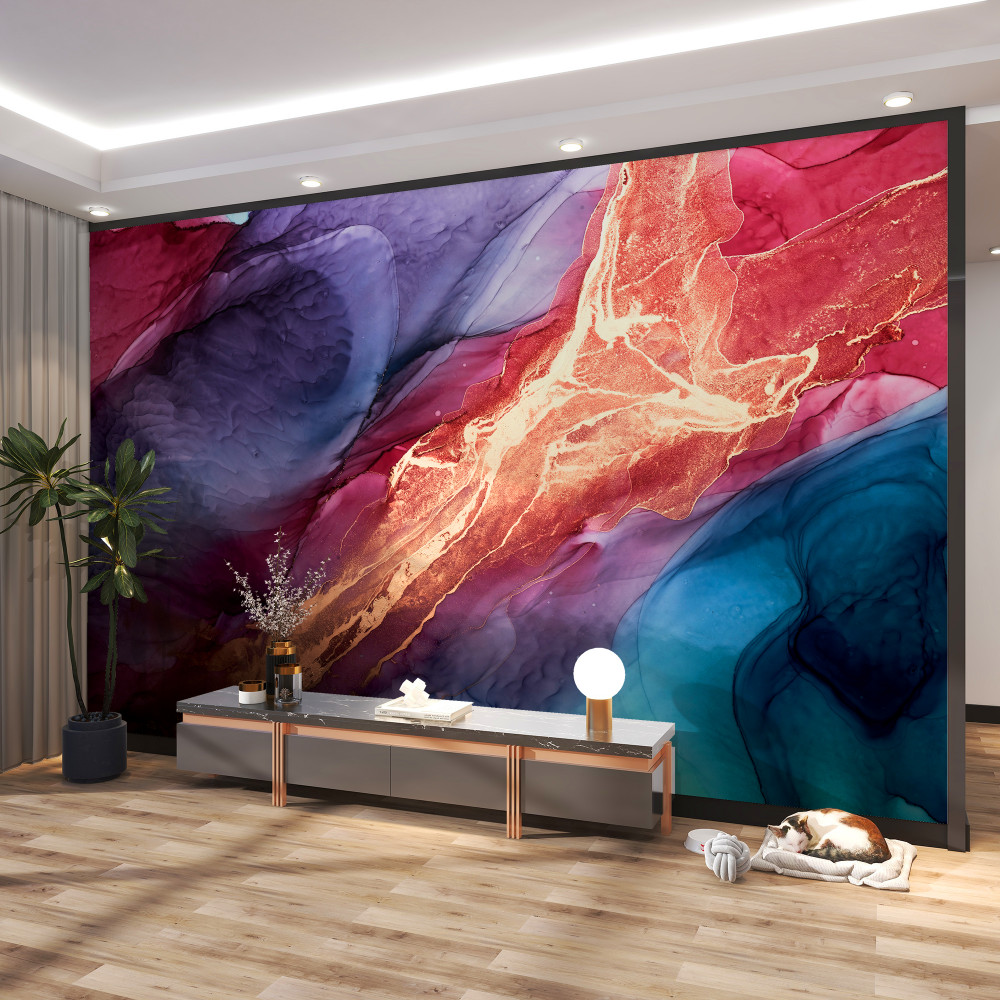 Fototapeta kolorowe kolory dymu