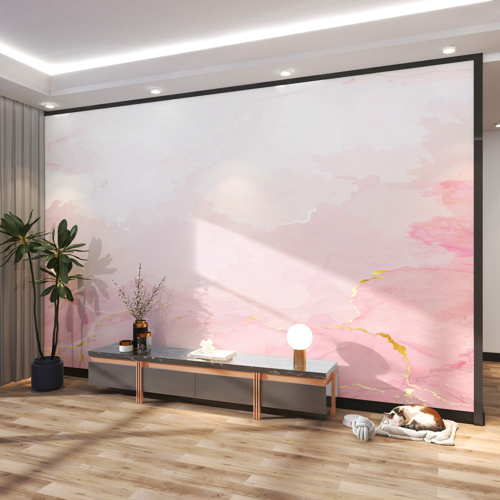 Fototapeta delikatny biały i różowy marmur