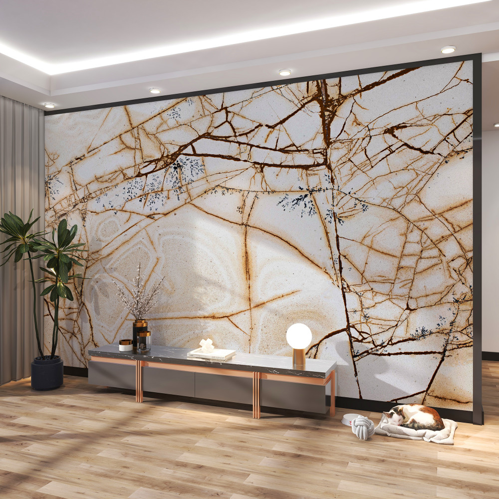 Fototapeta jasne marmurowe pęknięte tło