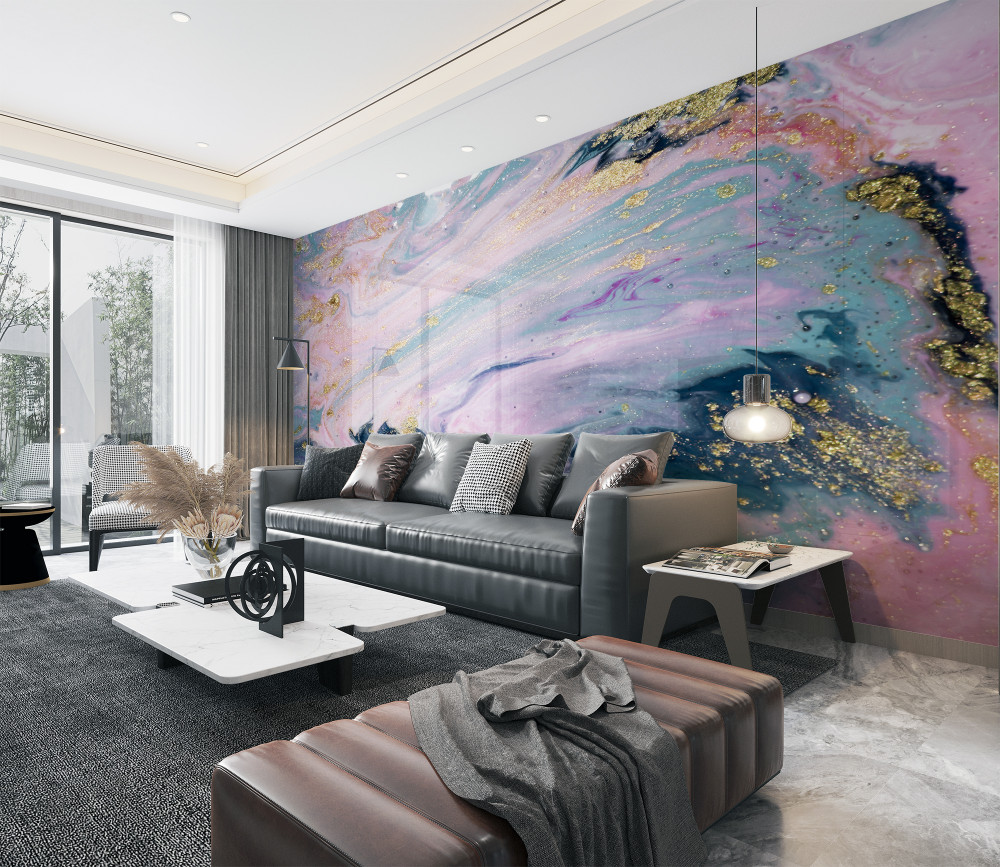 Fototapeta rafinowany wielobarwny marmur