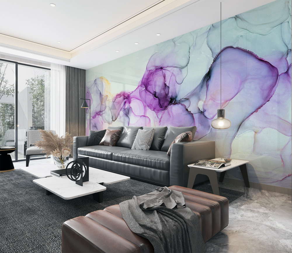 Fototapeta jasne plamy akwarelowe