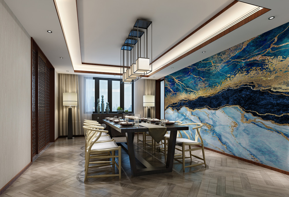 Fototapeta marmurowe tło w odcieniach błękitu