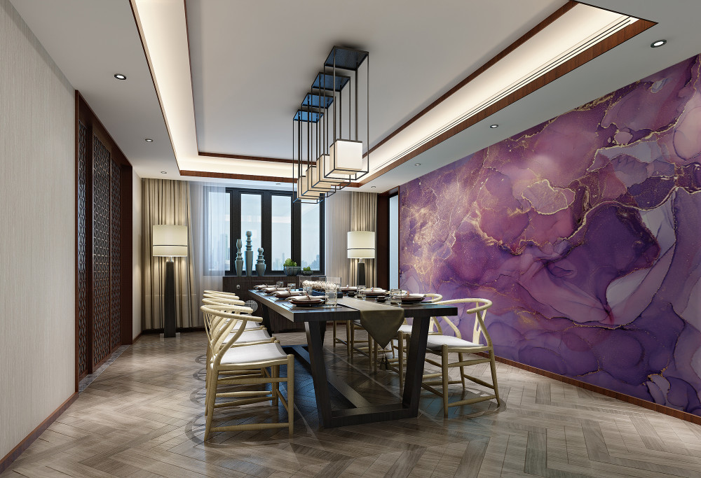 Fototapeta fioletowe i złote tło marmuru