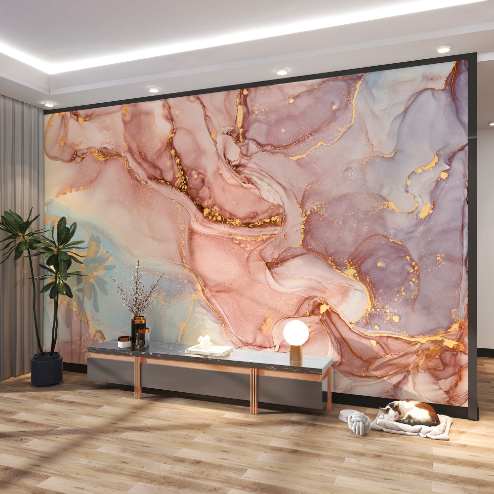 Fototapeta różowy sypki płyn