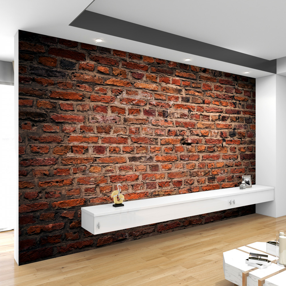 Fototapeta stary mur z czerwonej cegły