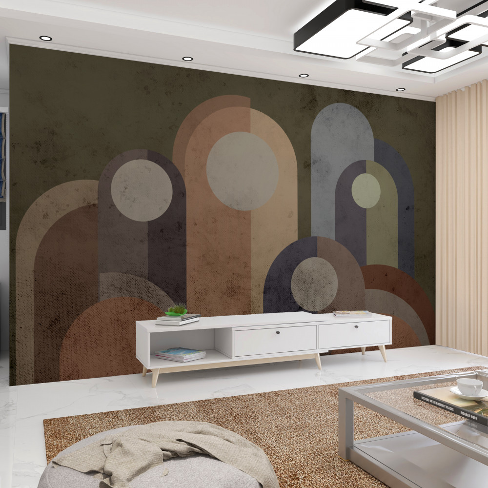 Fototapeta abstrakcyjna farba rośliny wodne