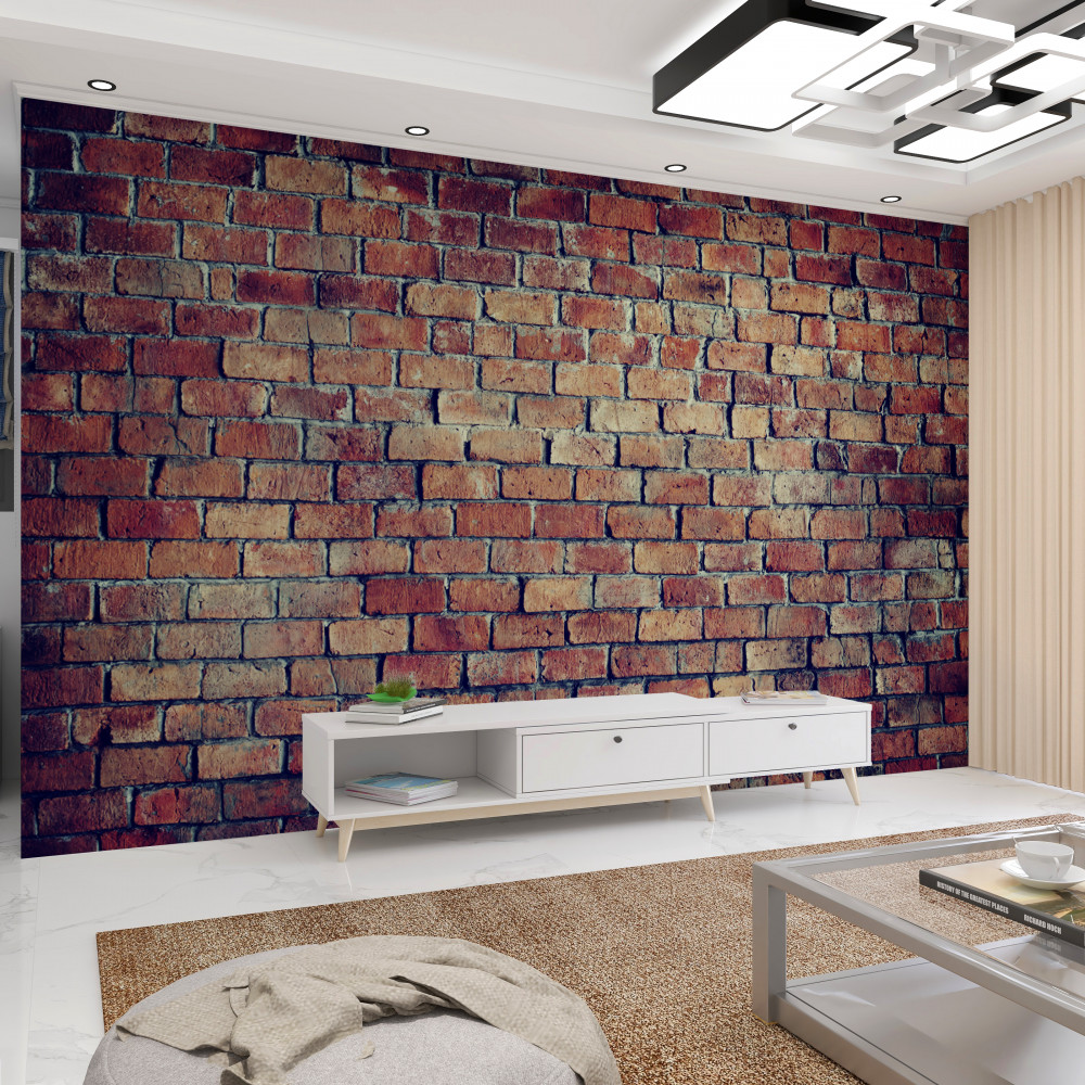 Fototapeta ściana z czerwonej cegły