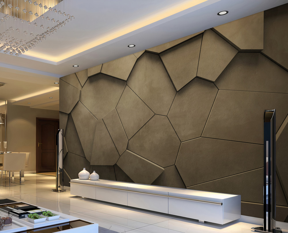 Fototapeta kamienny mur o różnych kształtach