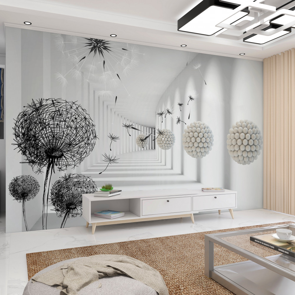 Fototapeta mlecze latające w tunelu