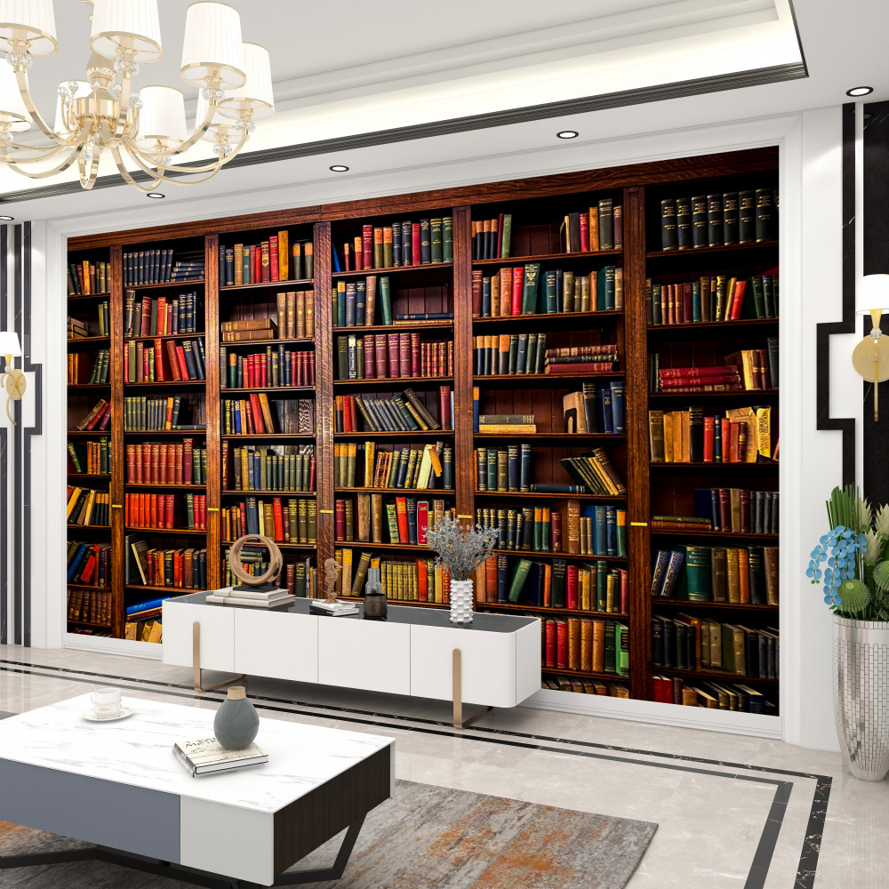 Fototapeta zarezerwuj dużą bibliotekę