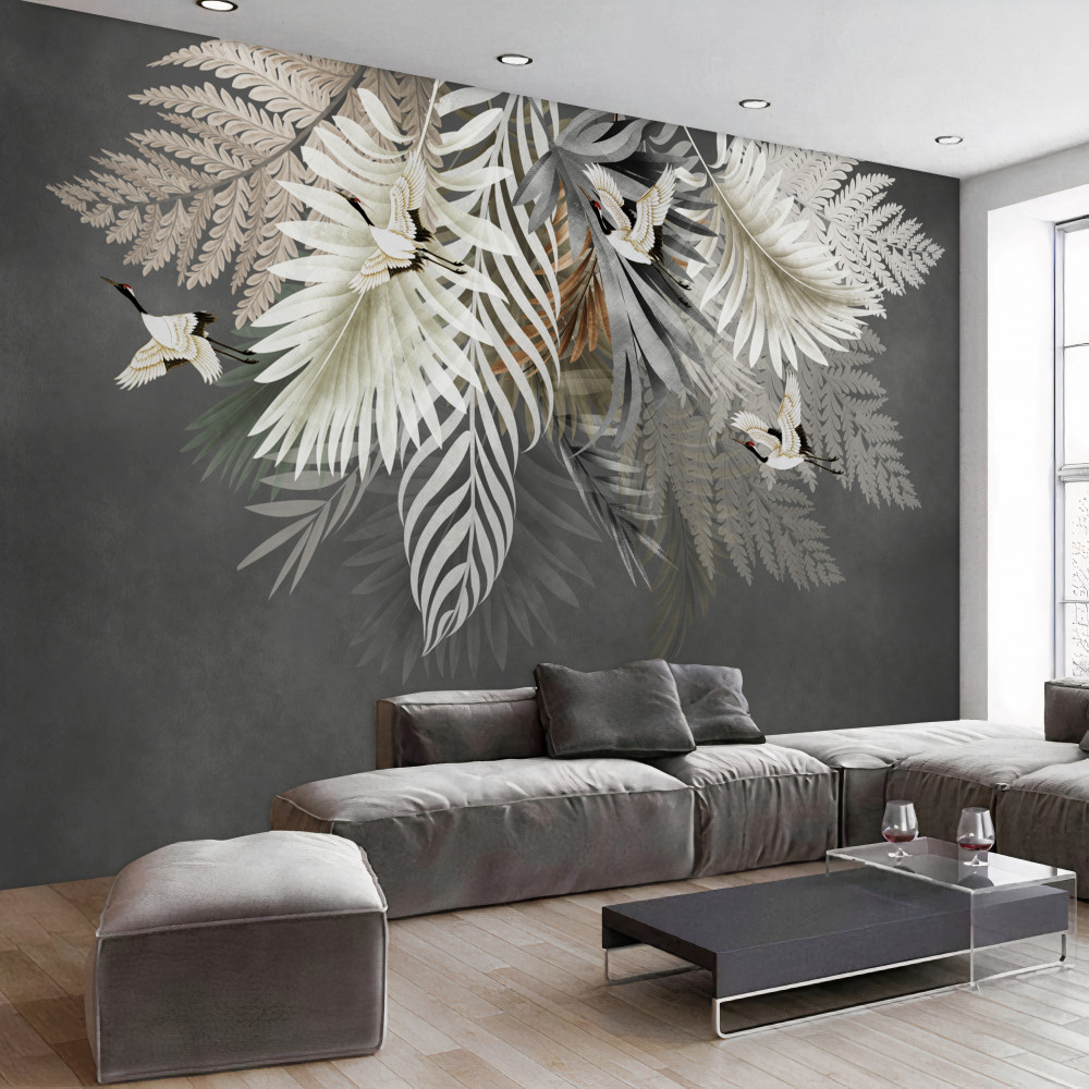 Fototapeta wiszący bukiet tropikalnych liści