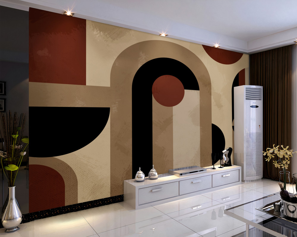 Fototapeta abstrakcyjne kształty w odcieniach brązu