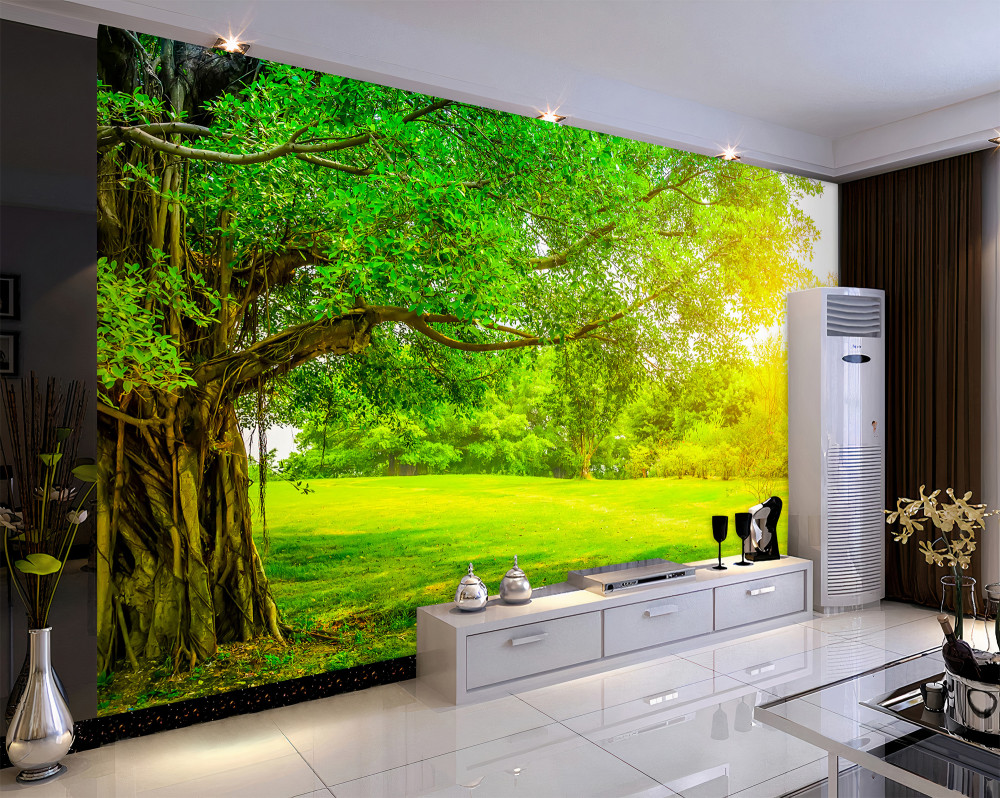 Fototapeta słoneczna zielona łąka