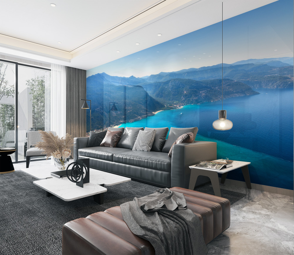 Fototapeta górski kurort błękitne wybrzeże