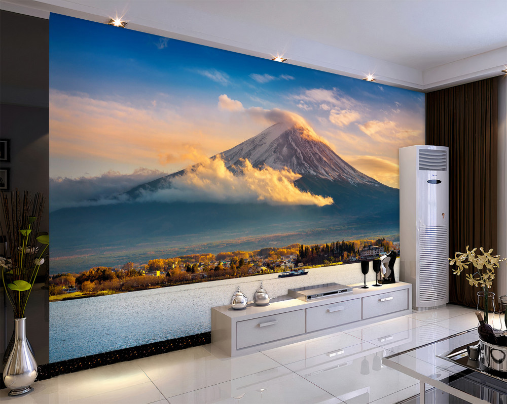 Fototapeta gęsta mgła spowija górę Fuji