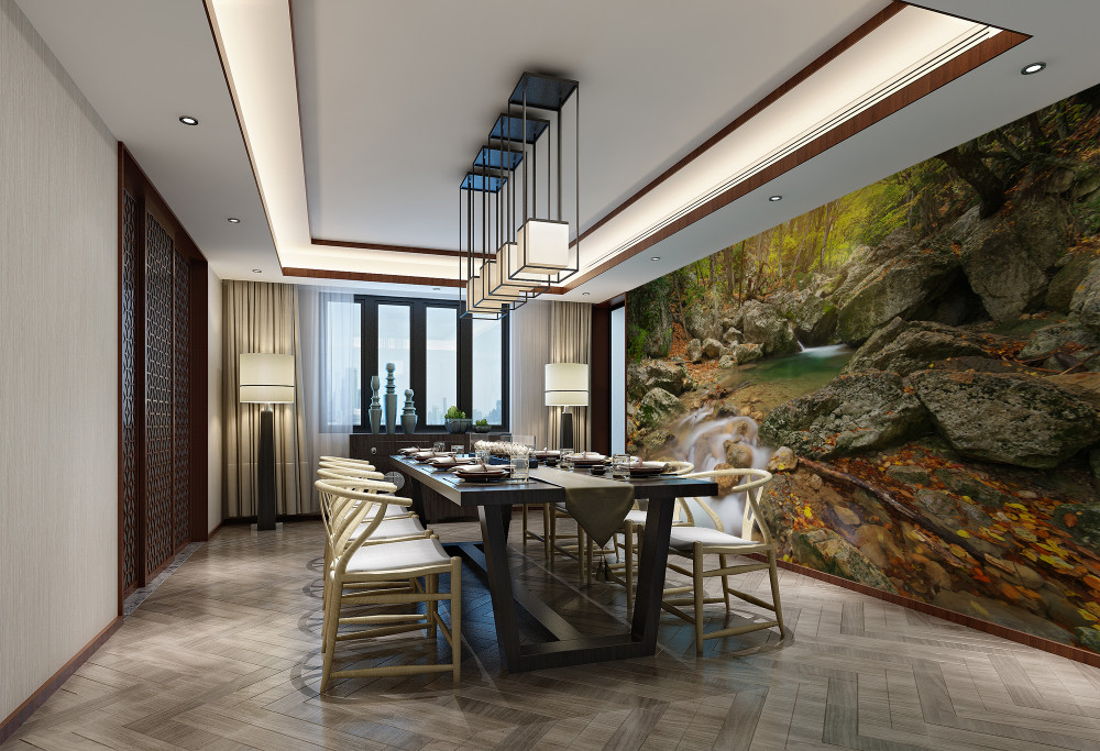 Fototapeta jesienny przepływ rzeki